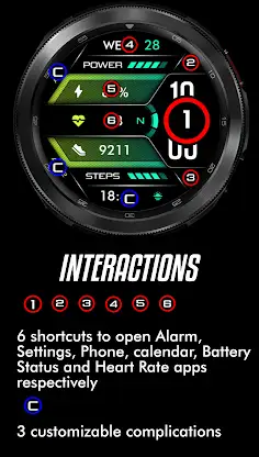 Oled - Digital v9 | watch face screenshot 8