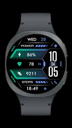 Oled - Digital v9 | watch face screenshot 4