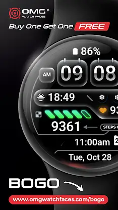 Digital Watch Face - OMG 02 screenshot 4