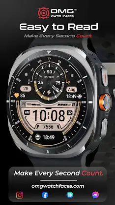 OMG 406 - Digital Watch Face screenshot 5