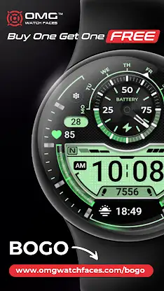 OMG 406 - Digital Watch Face screenshot 4