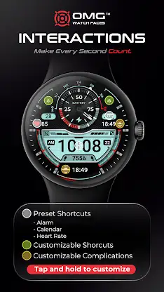 OMG 406 - Digital Watch Face screenshot 3