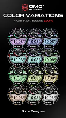 OMG 406 - Digital Watch Face screenshot 8