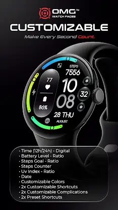 OMG 409 - Digital Watch Face screenshot 2