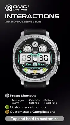 OMG 428 - Digital Watch Face screenshot 2