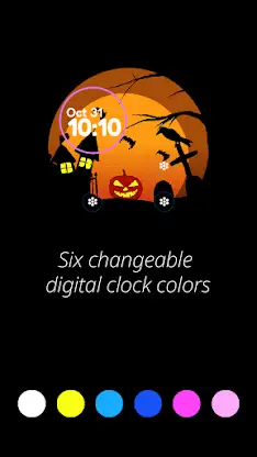 Onion watchface Halloween screenshot 3