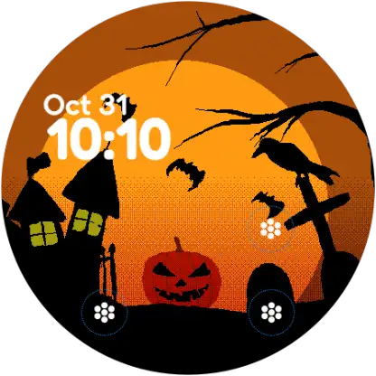 Onion watchface Halloween screenshot 6