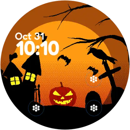 Onion watchface Halloween screenshot 5