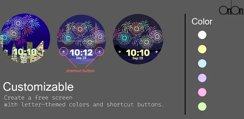 OniOn watchface 006 Pixel screenshot 5
