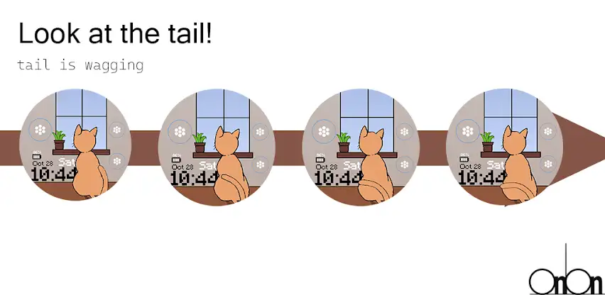 OniOn watchface cat pixel screenshot 3