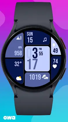 Blocks Animated Watch Face 045 screenshot 1