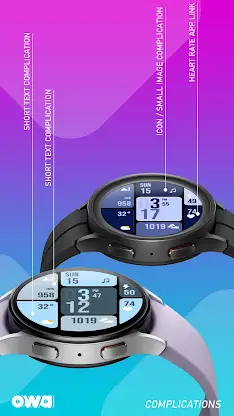 Blocks Animated Watch Face 045 screenshot 3