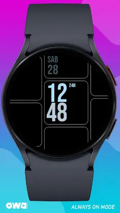 Blocks Animated Watch Face 045 screenshot 4