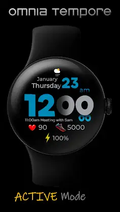 OT | Sporty Color Watch Face screenshot 2