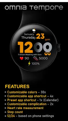 OT | Sporty Color Watch Face screenshot 5