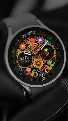 Papel picado analog watch face screenshot 6