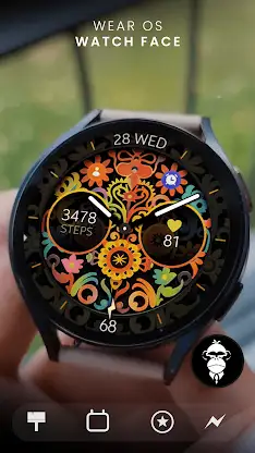 Papel picado analog watch face screenshot 1