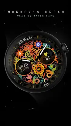 Papel picado analog watch face screenshot 3