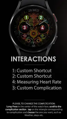 Papel picado analog watch face screenshot 5