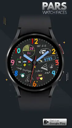 Pars Math Analog Watch Face screenshot 5