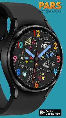 Pars Math Analog Watch Face screenshot 2