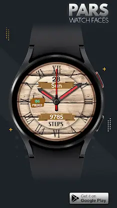 Pars Wooden Analog Watch Face screenshot 5