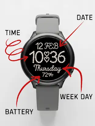 Pearl Women Watch Face screenshot 4