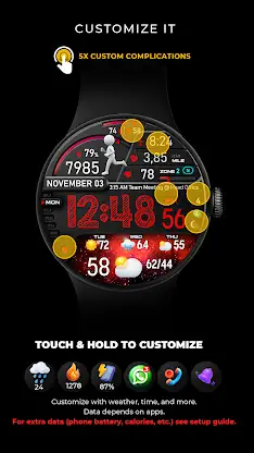 PER23 Digital Watch Face screenshot 5
