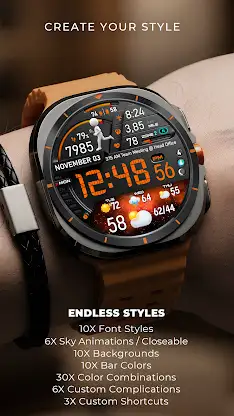PER23 Digital Watch Face screenshot 3