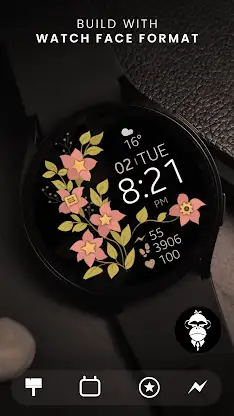 Petals Digital Watch Face screenshot 2