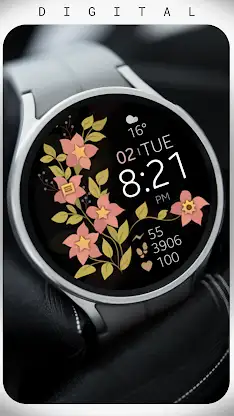 Petals Digital Watch Face screenshot 5
