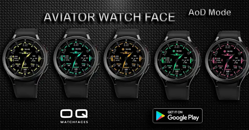 Aviator's Watchface Wear OS 4+ screenshot 4