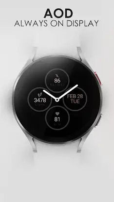 Pink pastel analog watch face screenshot 6