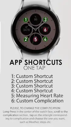 Pink pastel analog watch face screenshot 5