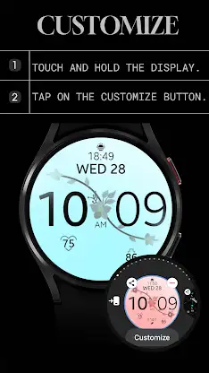 Pink Bloom Digital Watch Face screenshot 7