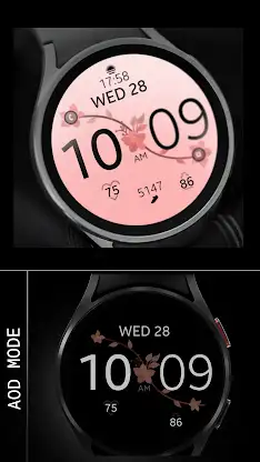Pink Bloom Digital Watch Face screenshot 4