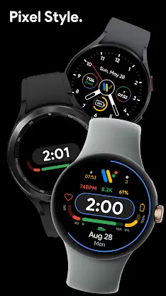 Pixel Style Digital Watch Face screenshot 1