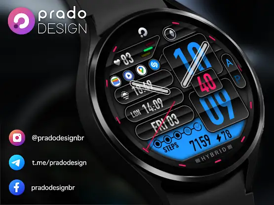 PRADO 06 Hybrid Watch Face screenshot 7