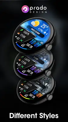 PRADO 25 Weather Watch Face screenshot 5