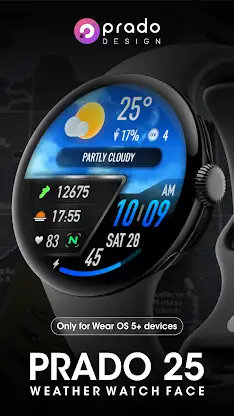PRADO 25 Weather Watch Face screenshot 2