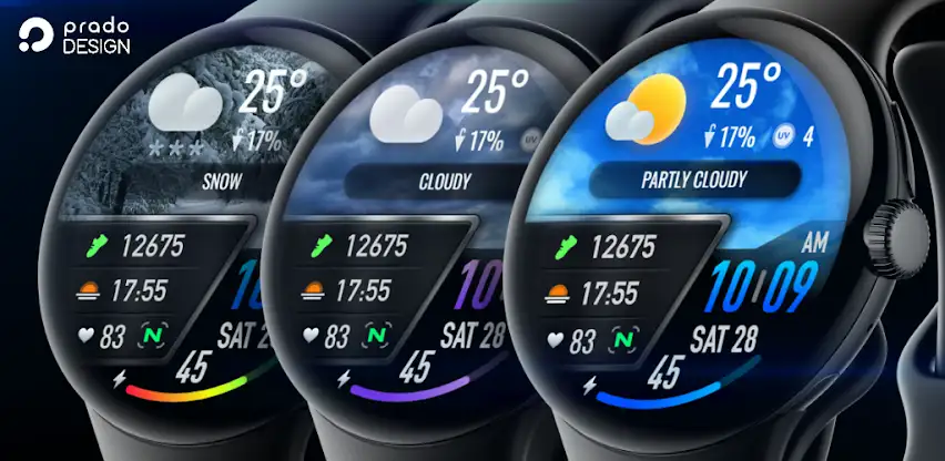 PRADO 25 Weather Watch Face screenshot 1