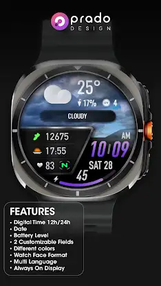 PRADO 25 Weather Watch Face screenshot 3
