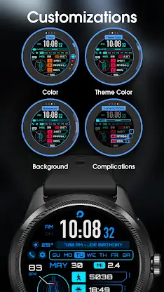 PRADO 33 Cyber Wacth Face screenshot 4