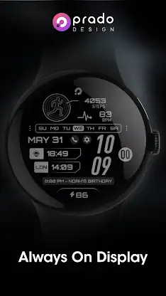 PRADO 34 Digital Watch Face screenshot 6