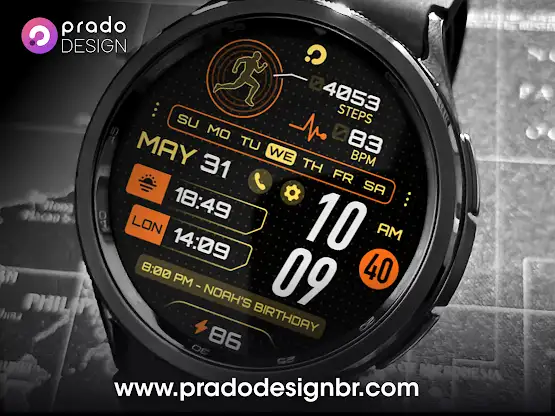 PRADO 34 Digital Watch Face screenshot 7