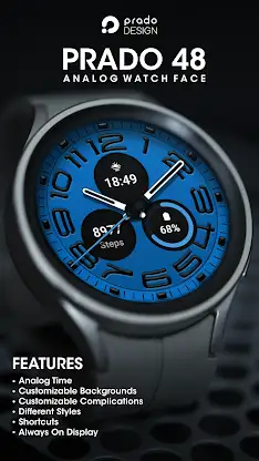 PRADO 48 Analog Watch Face screenshot 1