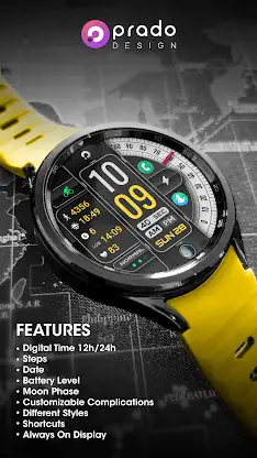 PRADO 59 Digital Watch Face screenshot 2