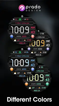 PRADO 61 Digital Watch Face screenshot 4