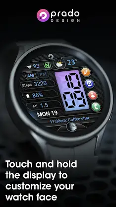PRADO 62 Digital Watch Face screenshot 3