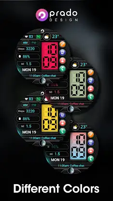 PRADO 62 Digital Watch Face screenshot 4